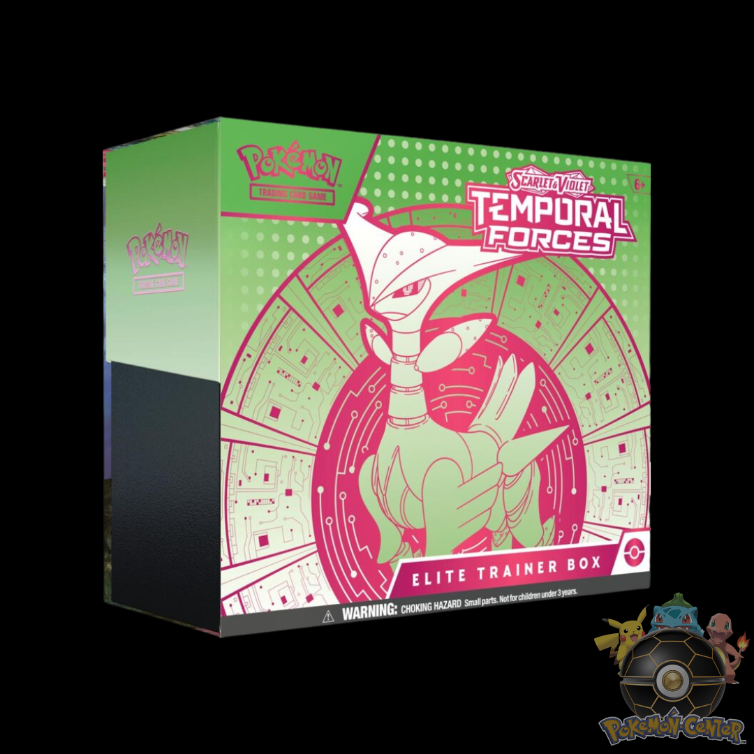 Pokémon Scarlet & Violet Temporal Forces Elite Trainer Box Iron Leaves